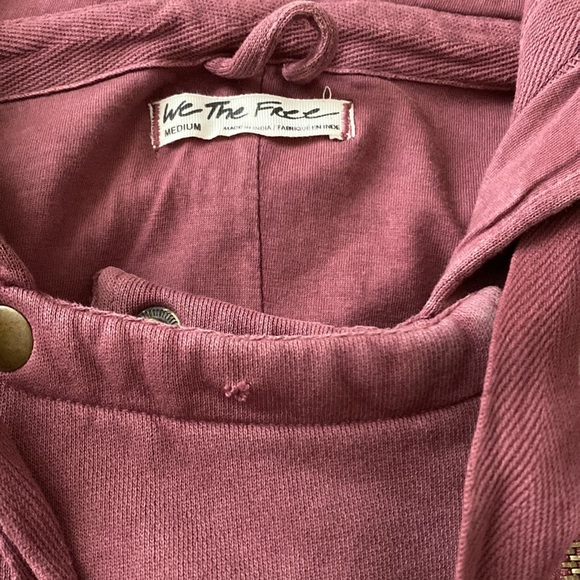 NWOT FREE PEOPLE DISTRESSED HOODIE - Picture 3 of 8